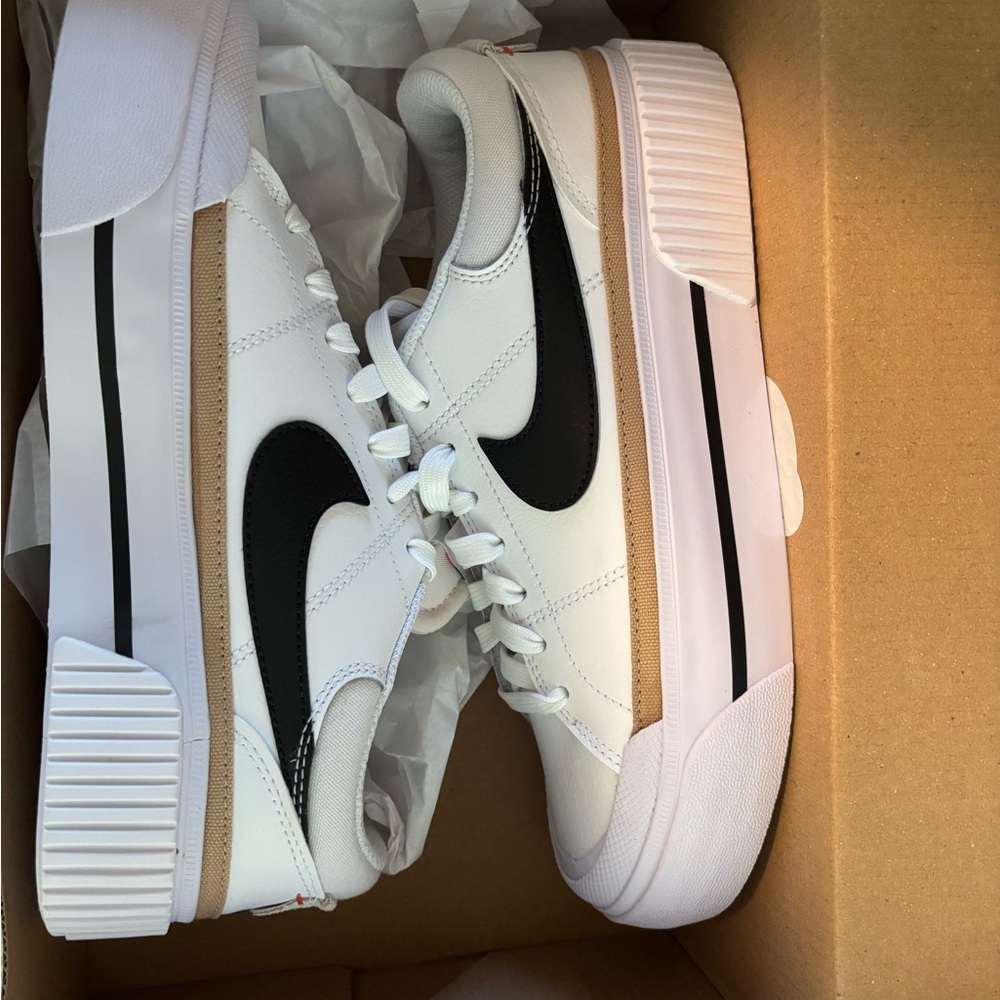 Nike red shoebox with white label